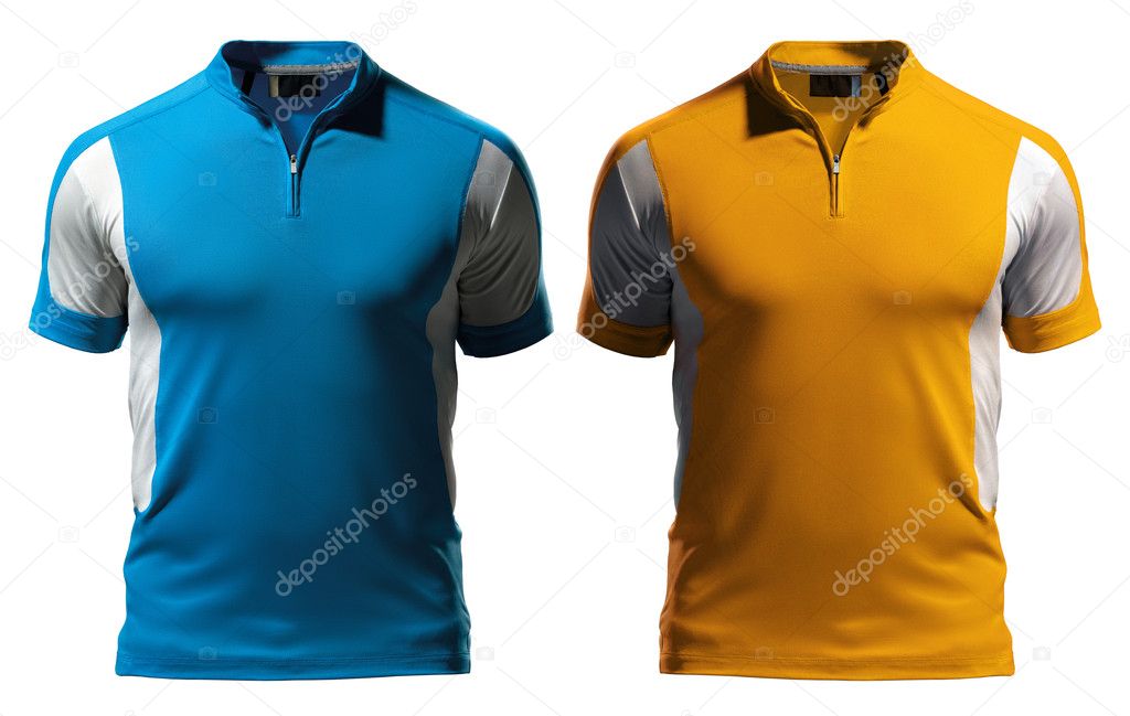 blank t shirt design template. Blank polo t-shirt design template (front) with zipper
