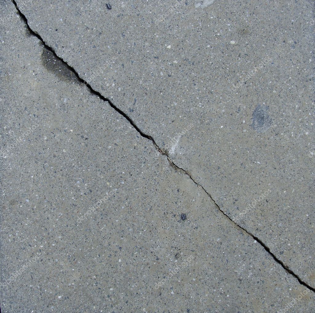 cracked pavement