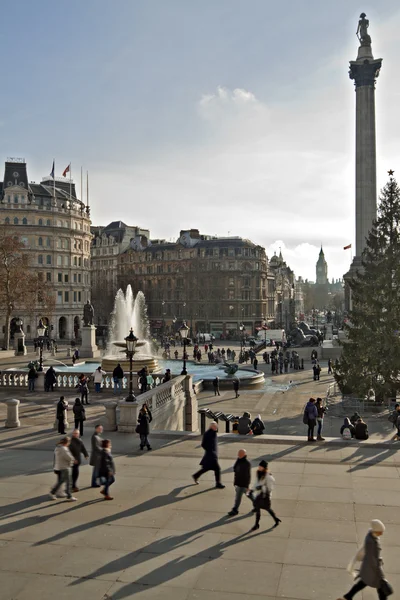 View of Trafalgar square, London.