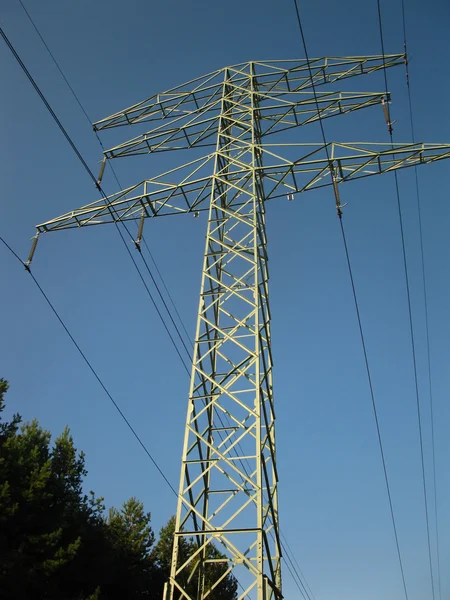 Pillar of the old high-voltage lines