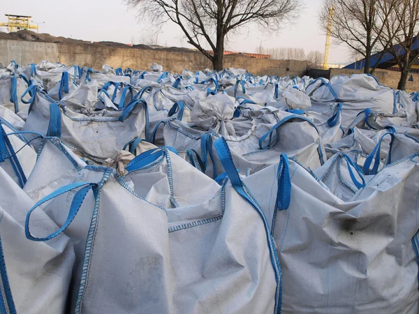 Waste and materials in large bags