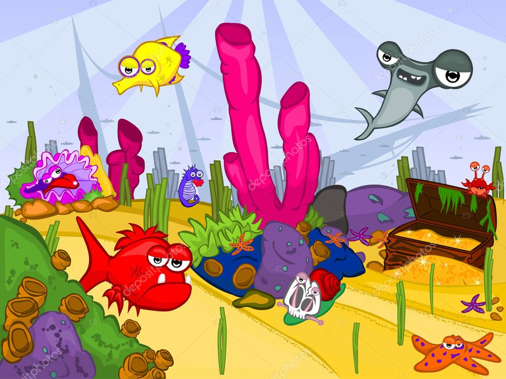 Cartoon Sea Creatures