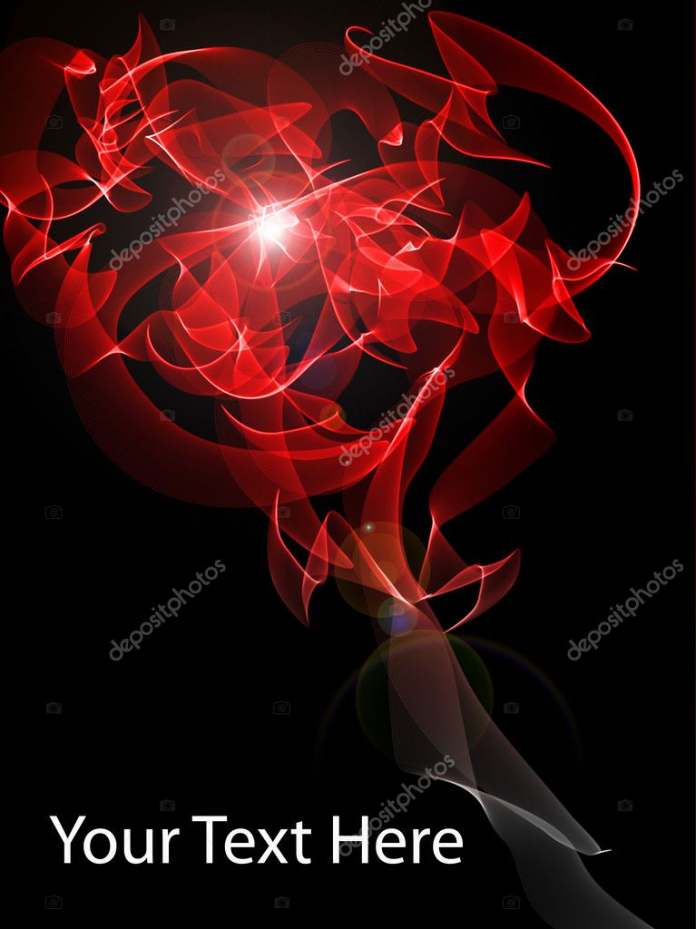 smoke red background