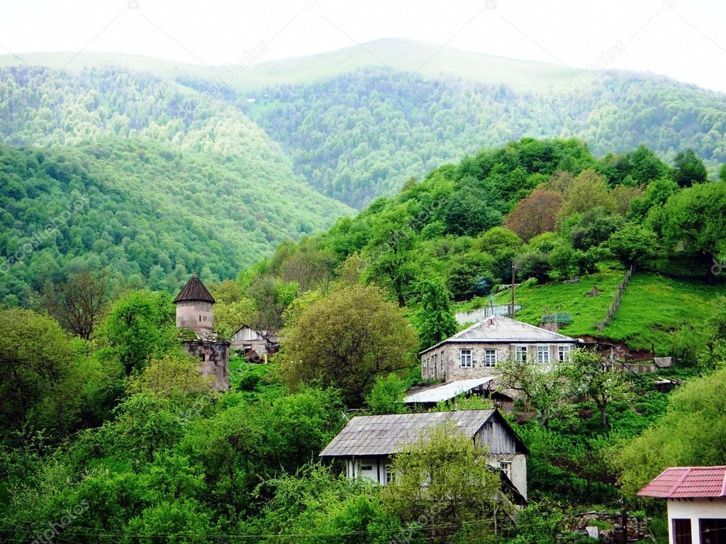 Village in mountains, Armenia — Stock Photo © doctortanya 4695119