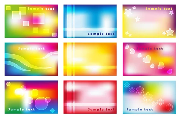 colorful visiting card