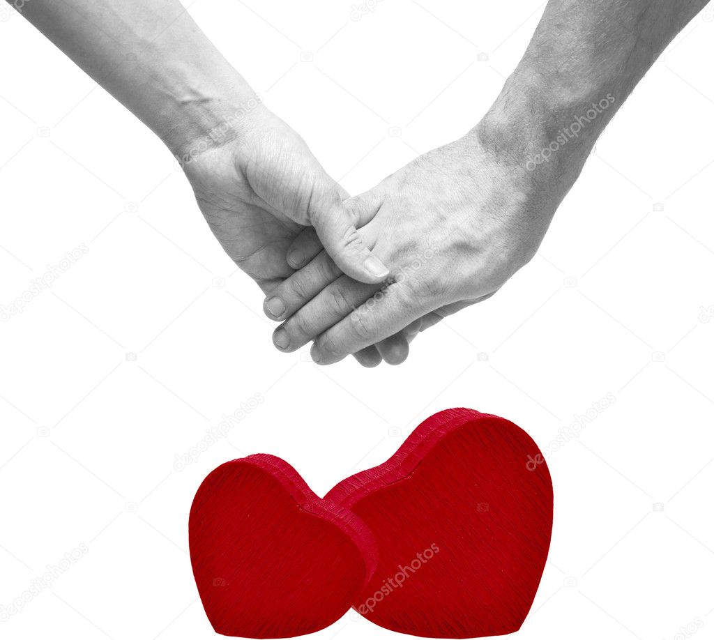 holding hand heart