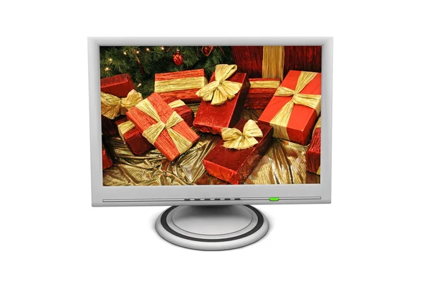 Flat Panel Monitors on Lcd Flat Screen Monitor Gift Boxes   Stock Photo    Matthias Pahl