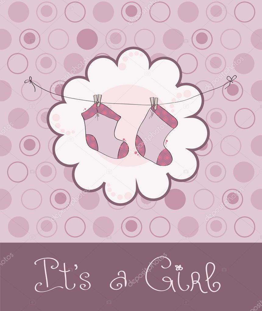 girl baby cards