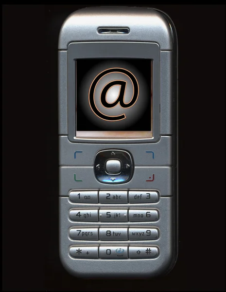 Mobile phone with an email symbol