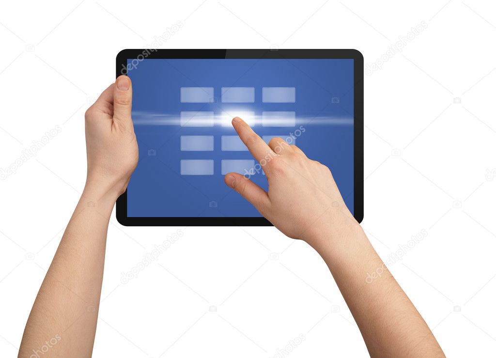 hand touch screen