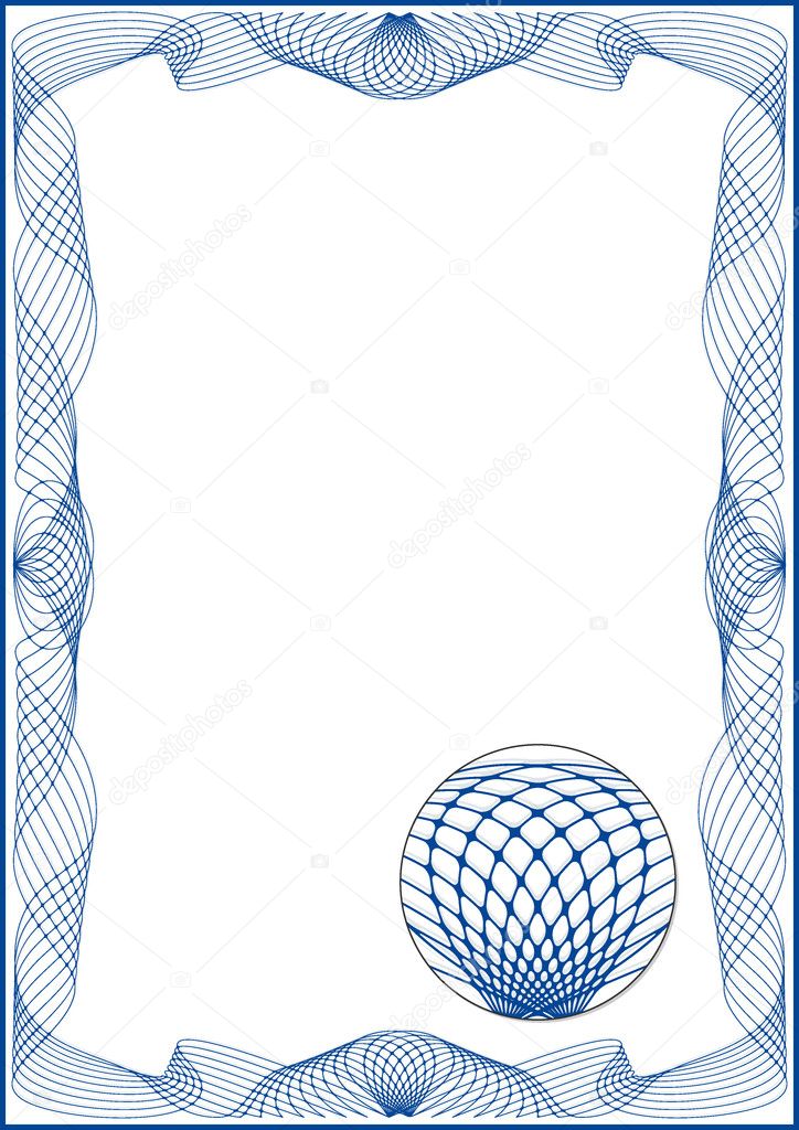 certificate frame vector