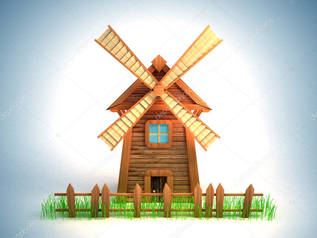 Cartoon Windmill