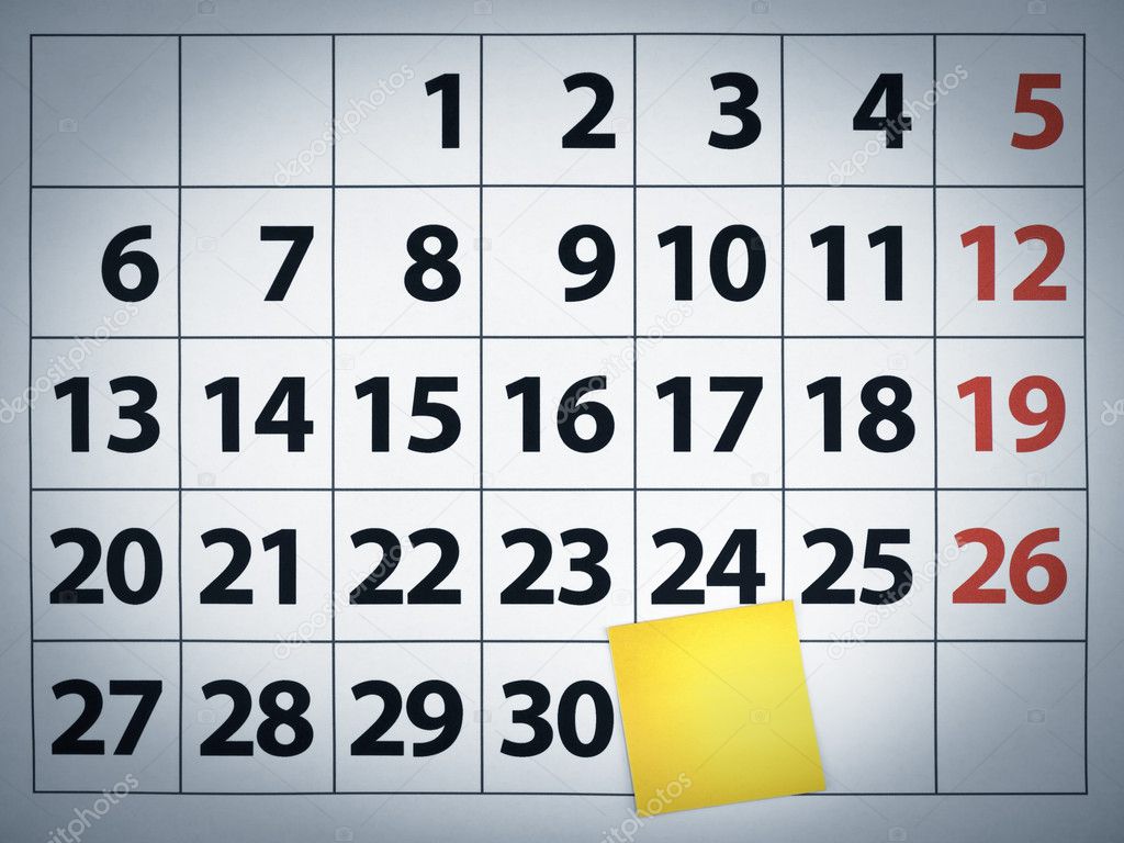 Blank Day Calendar
