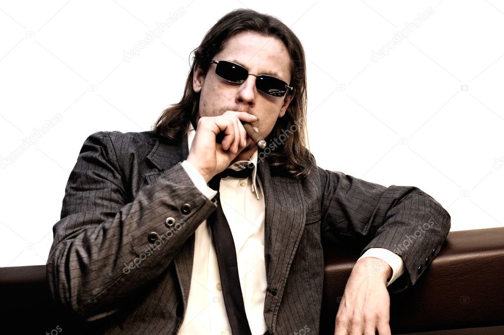 Businessman Smoking