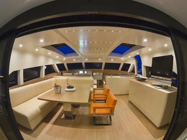 France, Cannes, luxury yacht, dinette