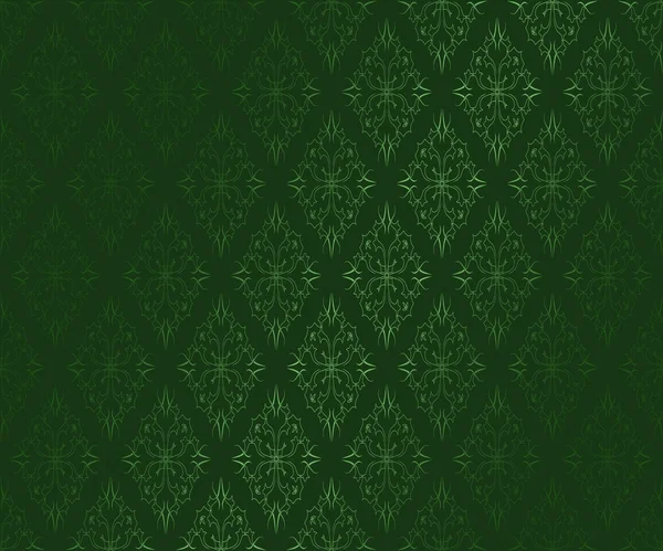 dark green wallpaper. Dark green ornamental vector