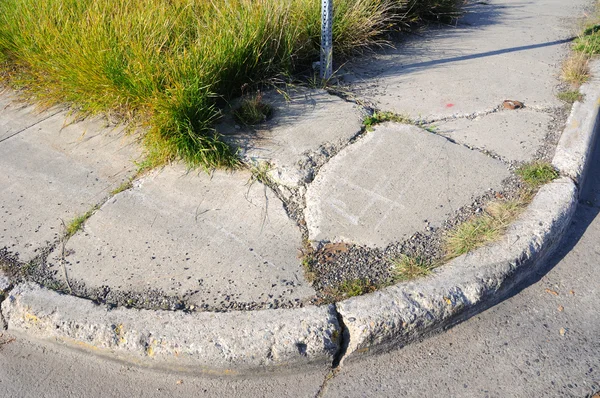 Old Cracked Sidewalk