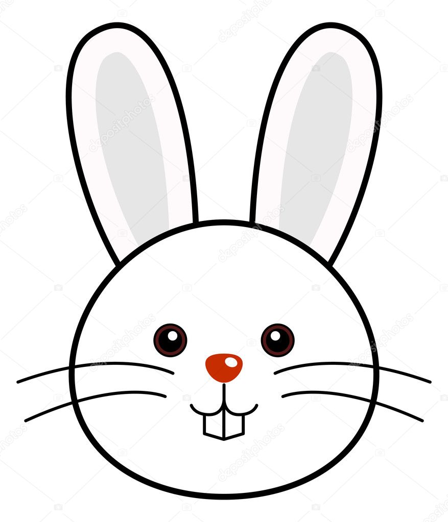 bunny face cartoon