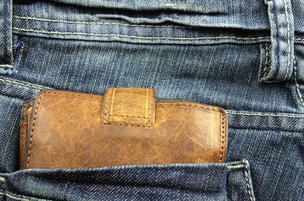Wallet in jean pocket