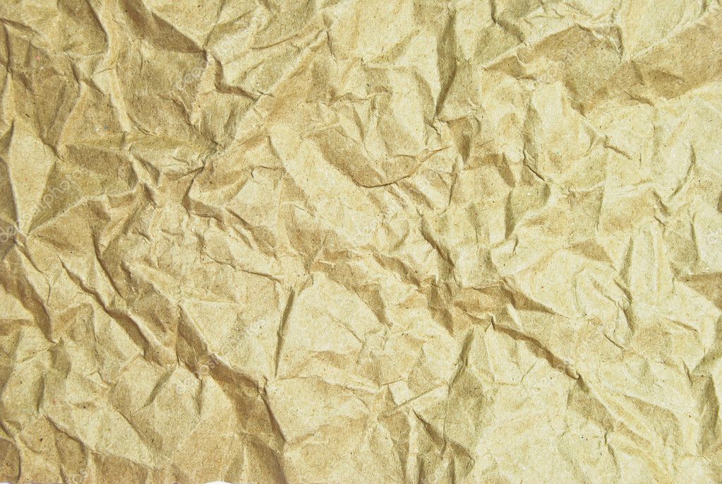 Brown Crumpled Paper