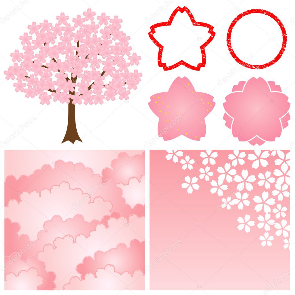 Cherry blossom background — Stock Vector © lalan33 #3975196