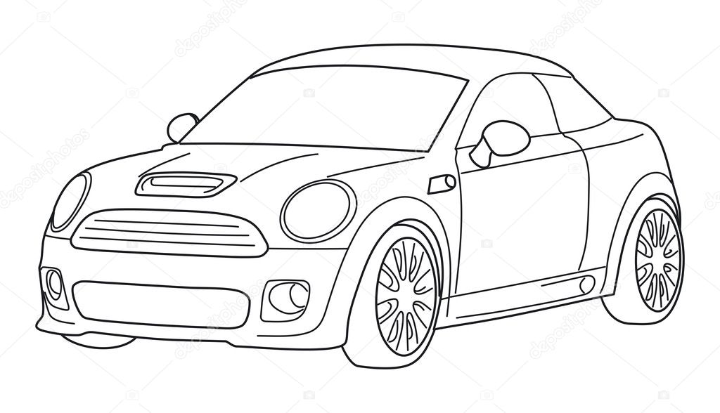 Sport car - vector — Stock Vector © daniel_cozma #4063971