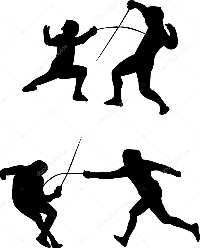 Fencing Silhouette