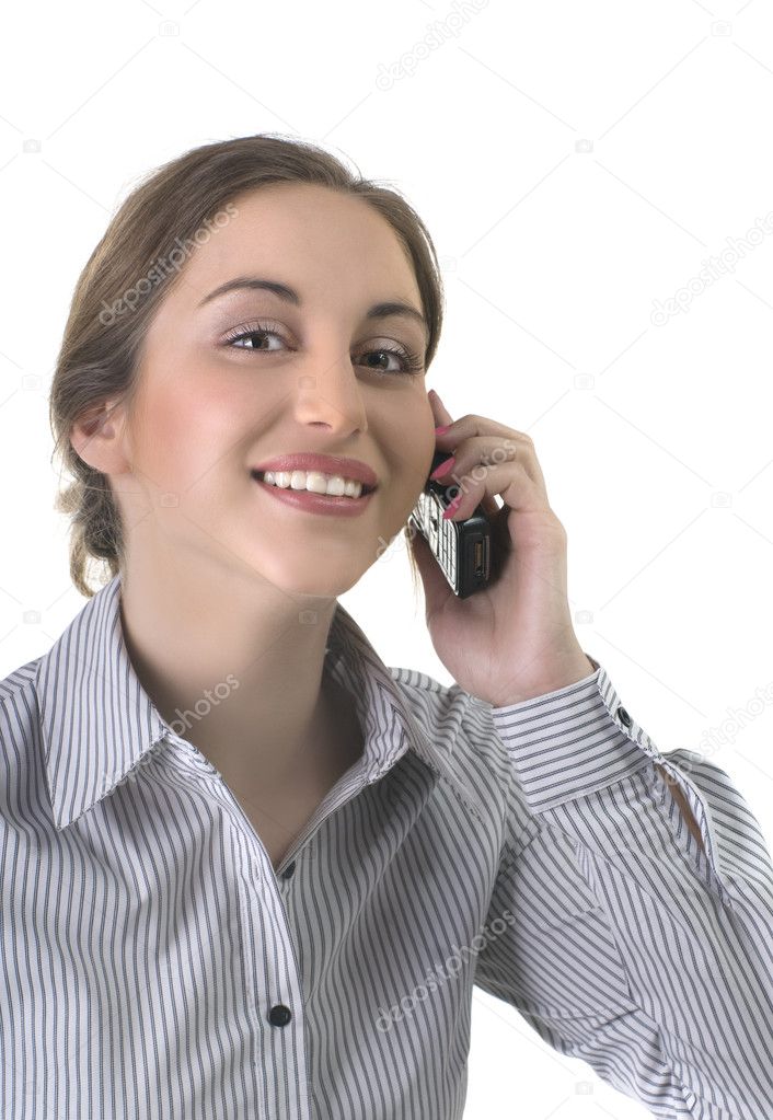 Business Woman Phone