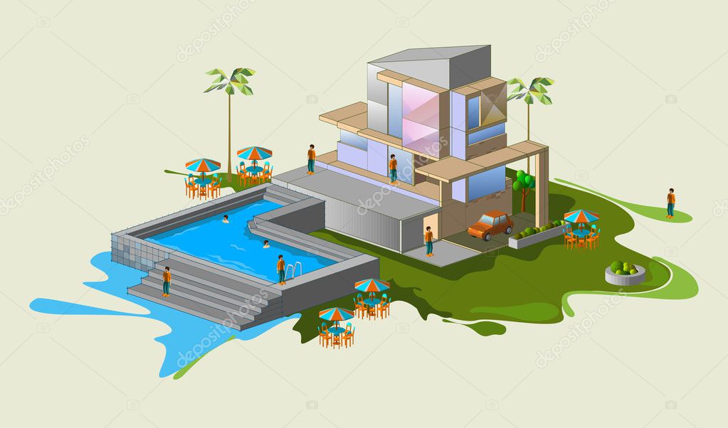 Download - Minimalis house — Stock Illustration #4044398