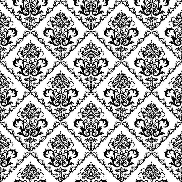 black and white floral wallpaper. Seamless lack amp; white floral