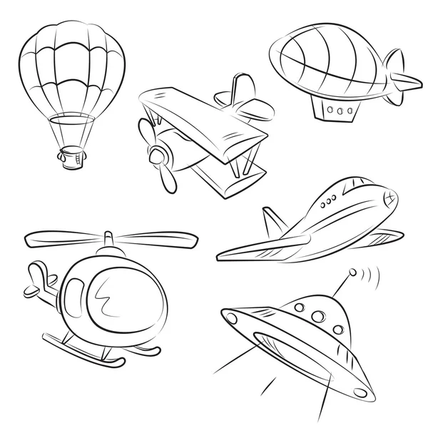 Sketched Types of Air Transport