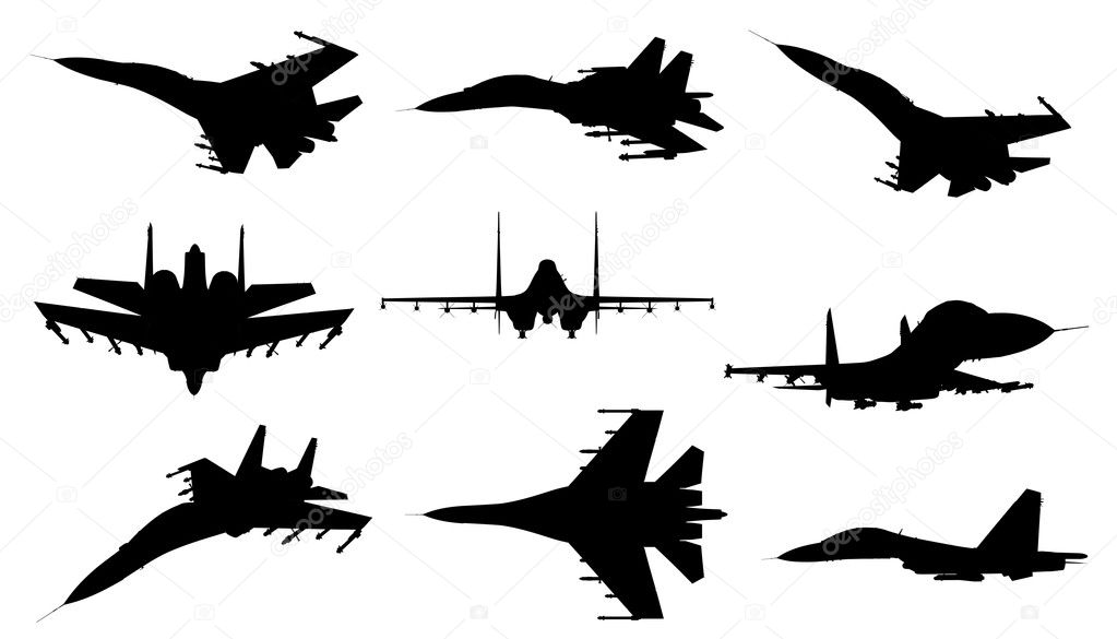 Jet Fighter Silhouette