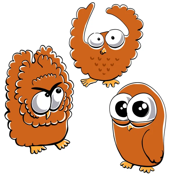 funny owl. Little funny owl set #2