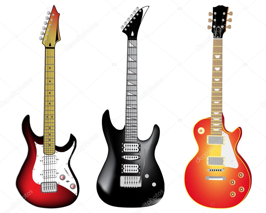 Vector- Guitar - Stock Illustration