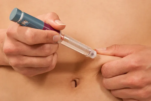 Diabetes insulin syringe pen with dose of lantus