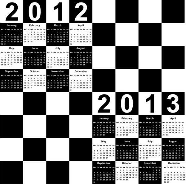 Calendars  2012  2013 on Square Calendar For 2012 And 2013   Stock Vector    Leldej  4929064