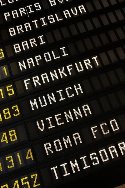 Airport timetable