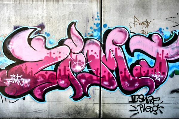 Pink graffiti