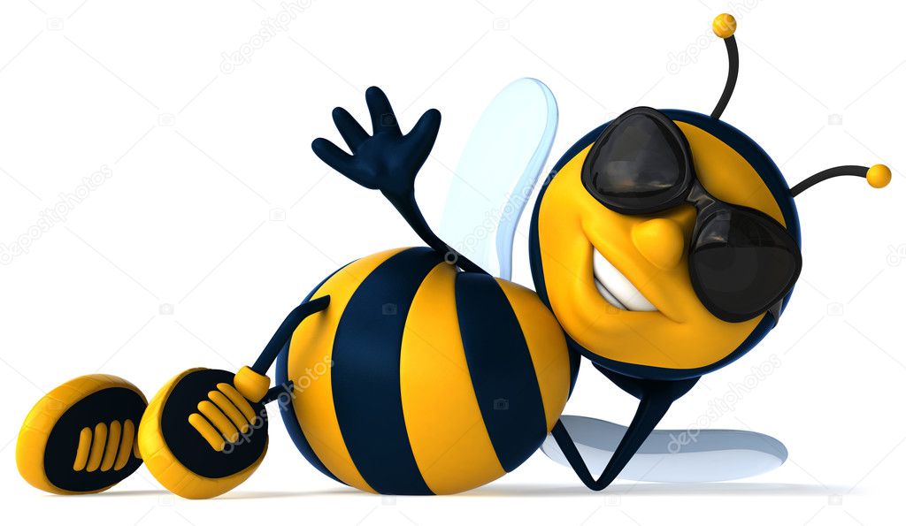 cartoon bees