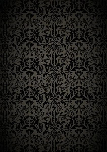 Wallpaper with floral pattern.
