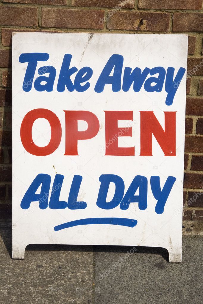 Take Away Sign