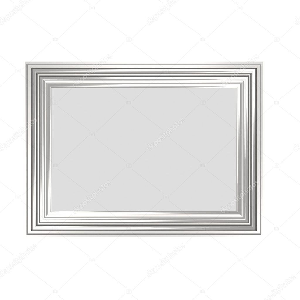 silver photo frame