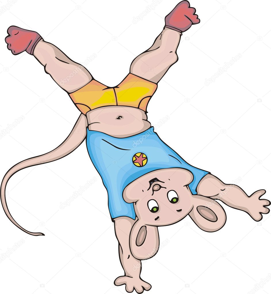 Mouse Superhero Cartoon Stock Vector Rorius