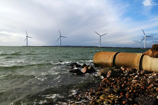 Energy waste sea turbines
