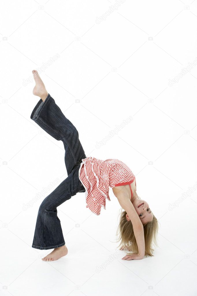 Girl Doing Backflip