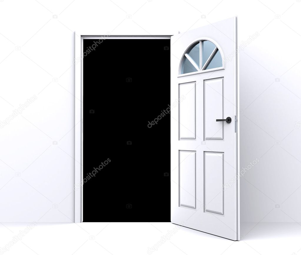 Open White Door