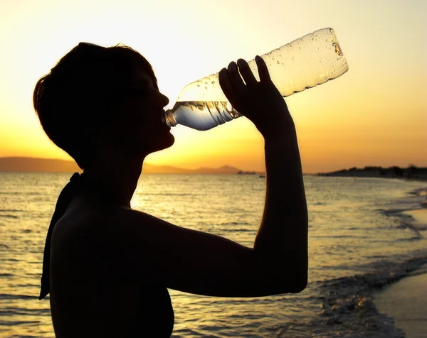 Woman drinking Water