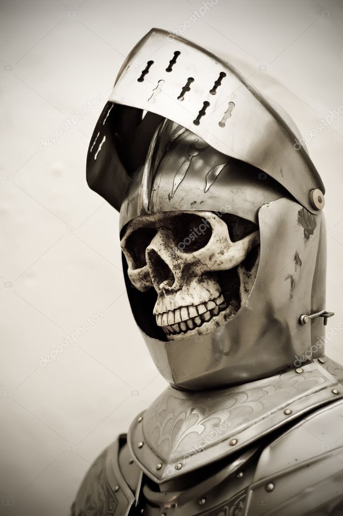Skeleton in a knights Armor — Stock Photo © tepic 4821234