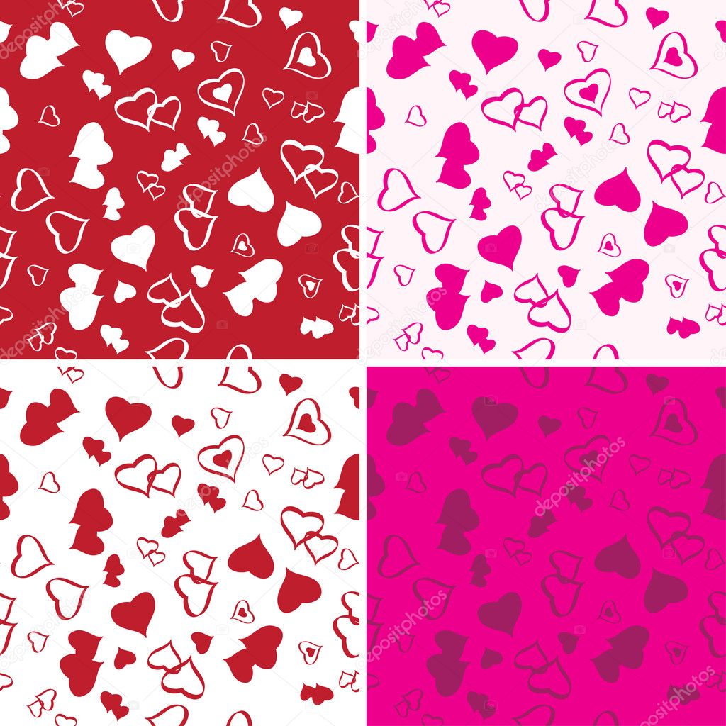 Seamless Love Background Set Stock Vector ? magicinfoto ...