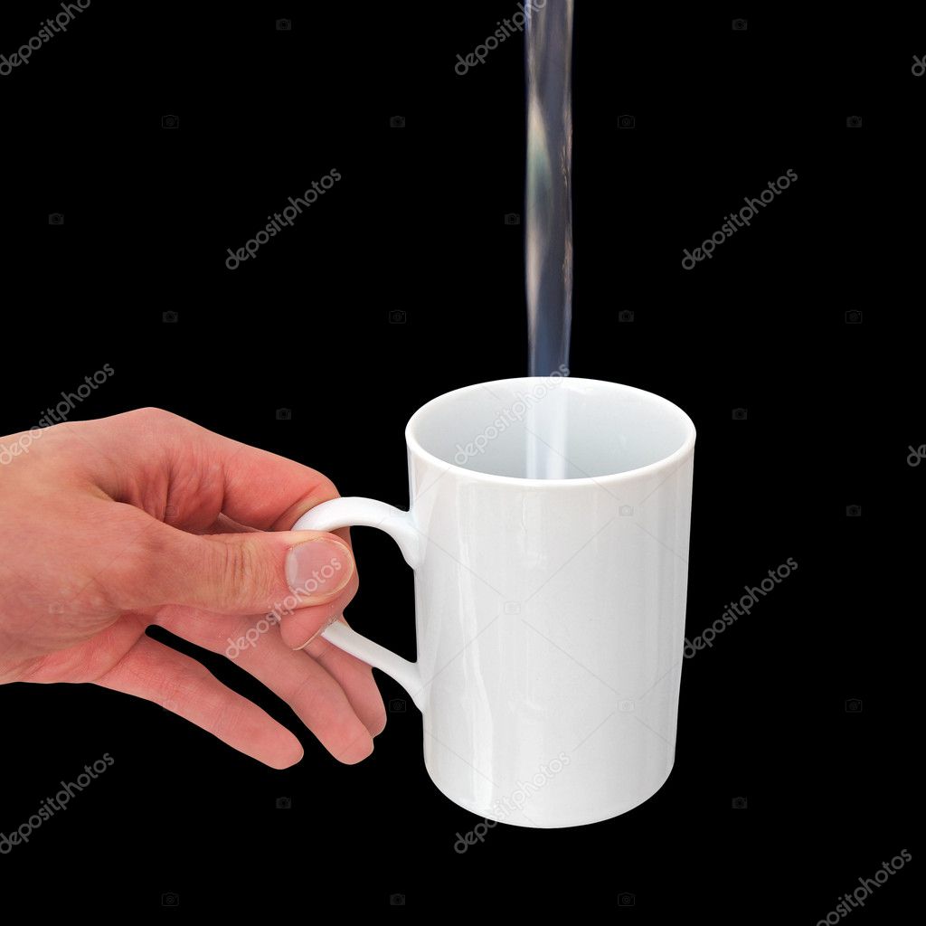 Pouring Water into Cup — Stock Photo © vlue 4645854